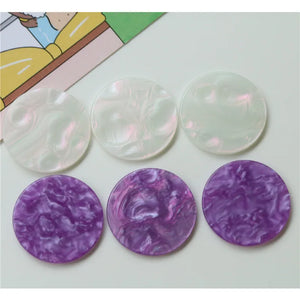 50pcs 25mm Acrylic Beads Geometric Shape DIY Jewelry Earring Accessory