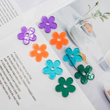50pcs 30mm Cartoon Flowers Acrylic Beads DIY Earrings Garment Pendant