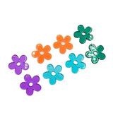 50pcs 30mm Cartoon Flowers Acrylic Beads DIY Earrings Garment Pendant