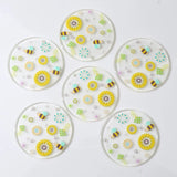 50pcs 40mm Cartoon Flowers/Animals Acrylic Beads DIY Earrings