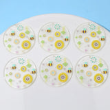 50pcs 40mm Cartoon Flowers/Animals Acrylic Beads DIY Earrings