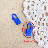 50pcs Cartoon Flowers Lock Shape Charms for DIY Jewelry Earring
