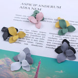 50pcs Rubber Paint Cartoon Flowers Charms DIY Earrings Pendant Accessory