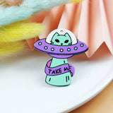 50pcs Alien Astronaut Pattern Acrylic Beads DIY Jewelry Accessory