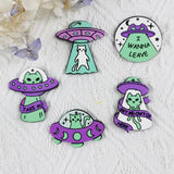 50pcs Alien Astronaut Pattern Acrylic Beads DIY Jewelry Accessory