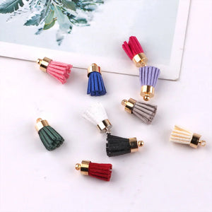 50pcs Alloy Caps Tassel DIY Jewelry Earring/Bags/Key Pendants
