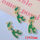50pcs Alloy Giraffe Shape Floating Locket Charms DIY Jewelry Earring Accessory