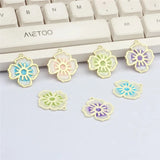 50pcs Alloy Flower Charms for DIY Jewelry Earrings/Bracelets