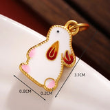 50pcs Alloy Cartoon Rabbits Floating Locket Charms DIY Jewelry Accessory