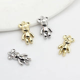50pcs Animals Cartoon Bears Alloy Charms for DIY Jewelry