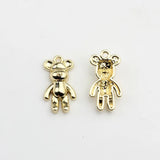 50pcs Animals Cartoon Bears Alloy Charms for DIY Jewelry