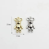 50pcs Animals Cartoon Bears Alloy Charms for DIY Jewelry