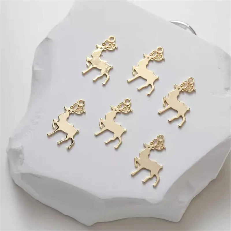 50pcs Animals Copper Floating Locket Charms DIY Jewelry Earring/Bracelet Pendant
