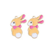 50pcs Cartoon Rabbits/Dolls Allo Floating Locket Charms DIY Jewelry Keychain