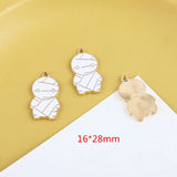50pcs Cartoon Rabbits/Dolls Allo Floating Locket Charms DIY Jewelry Keychain
