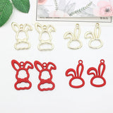 50pcs/lot Rabbit Cartoon Alloy Floating Locket Charms DIY Jewelry Accessory