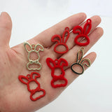 50pcs/lot Rabbit Cartoon Alloy Floating Locket Charms DIY Jewelry Accessory