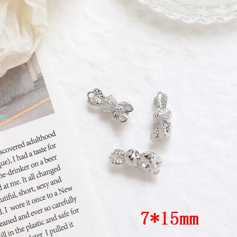 50pcs/lot Rabbit Alloy Floating Locket Charms DIY Jewelry Accessory