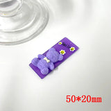 50pcs Cartoon Bears Acrylic Beads DIY Jewelry Earring Pendant Accessory