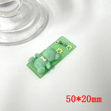 50pcs Cartoon Bears Acrylic Beads DIY Jewelry Earring Pendant Accessory
