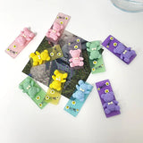 50pcs Cartoon Bears Acrylic Beads DIY Jewelry Earring Pendant Accessory