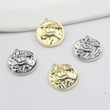 50pcs Deer Pattern Alloy Floating Locket Charms DIY Jewelry Necklace Accessory