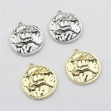 50pcs Deer Pattern Alloy Floating Locket Charms DIY Jewelry Necklace Accessory