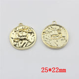 50pcs Deer Pattern Alloy Floating Locket Charms DIY Jewelry Necklace Accessory