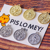 50pcs Cartoon Flowers Alloy Locket Charms DIY Earring Accessory