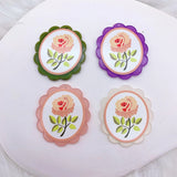 50pcs Cartoon Flowers Geometry Acrylic Beads DIY Jewelry Earring Accessory