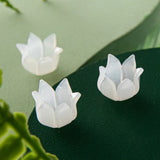 50pcs Cartoon Flowers Acrylic Lily Beads DIY Jewelry Earring/Pendant Accessory
