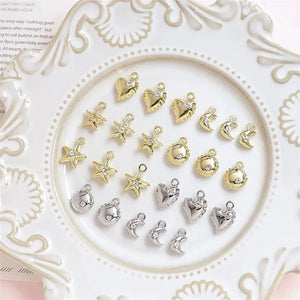 50pcs Cartoon Alloy Locket Charms for DIY Jewelry Earring/Necklace