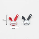 50pcs Rubber Paint Rabbit Heads Alloy Floating Locket Charms DIY Jewelry Making