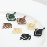50pcs/lot Cartoon Leaves Fireworks Acrylic Charms DIY Earring/Garment Accessory