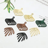 50pcs/lot Cartoon Leaves Fireworks Acrylic Charms DIY Earring/Garment Accessory