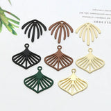 50pcs/lot Cartoon Leaves Fireworks Acrylic Charms DIY Earring/Garment Accessory