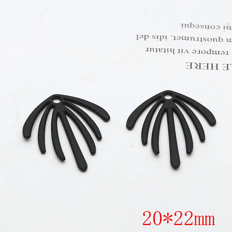 50pcs/lot Cartoon Leaves Fireworks Acrylic Charms DIY Earring/Garment Accessory