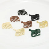 50pcs/lot Cartoon Leaves Fireworks Acrylic Charms DIY Earring/Garment Accessory
