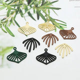 50pcs/lot Cartoon Leaves Fireworks Acrylic Charms DIY Earring/Garment Accessory