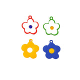 50pcs Cartoon Flowers Alloy Charms for DIY Jewelry Earrings/Garments