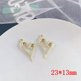 50pcs Cartoon Hearts Alloy Floating Locket Charms DIY Jewelry Accessory
