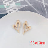 50pcs Cartoon Hearts Alloy Floating Locket Charms DIY Jewelry Accessory