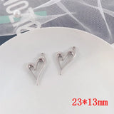 50pcs Cartoon Hearts Alloy Floating Locket Charms DIY Jewelry Accessory