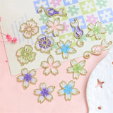 50pcs Cartoon Flowers/Cats Floating Locket Charms Earring Accessory
