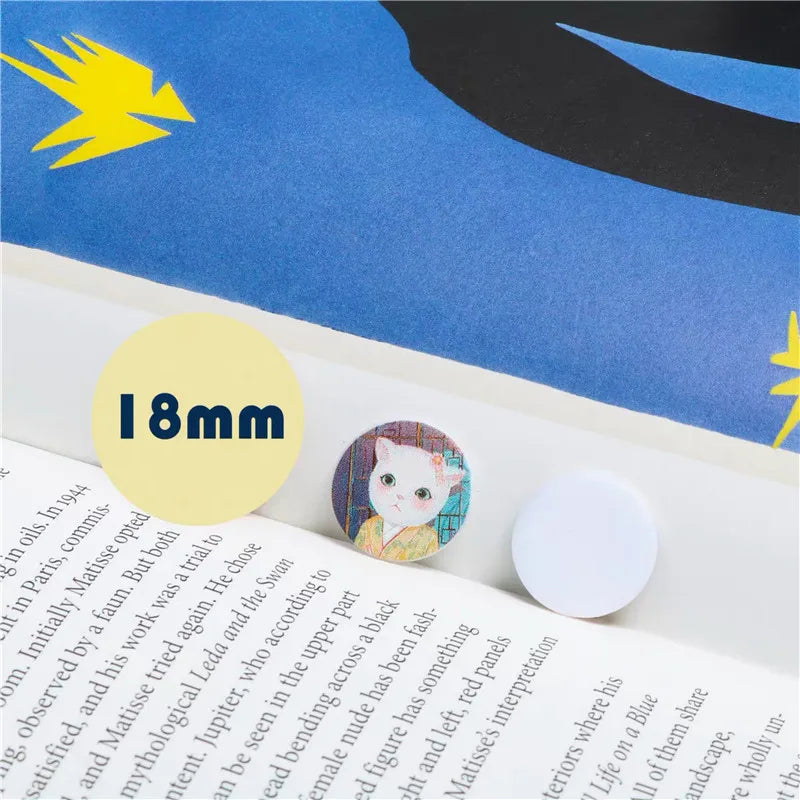 50pcs Cat Pattern Resin Beads DIY Jewelry Accessory