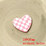 50pcs/lot Lattice Pattern Acrylic Beads for DIY Jewelry