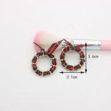 50pcs Lattice Pattern Ribbon Winding Rounds Shape Alloy Floating Locket Charms