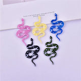 50pcs Snakes Shape Acrylic Beads DIY Jewelry Earring Pendant Accessory