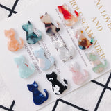 50pcs Animal Cats Shape Acrylic Beads DIY Jewelry Earring Pendants