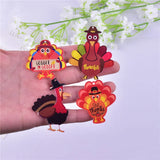 50pcs Cartoon Animals Acrylic Beads DIY Earring Garment Pendant Accessory